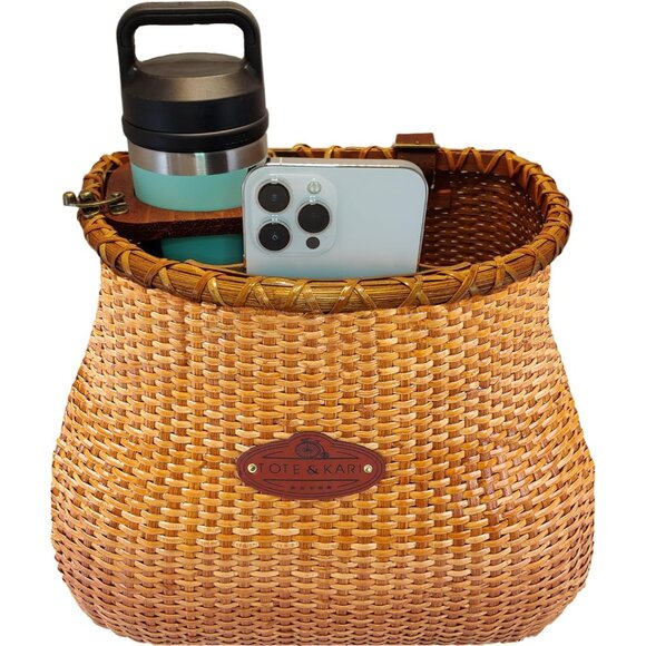 Handbags - Bike Basket for Women Beach Cruiser or Scooter The Original Wicker Bicycle Baske